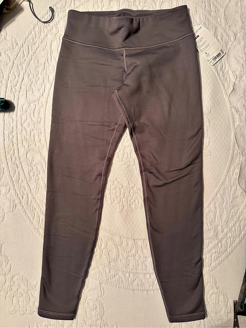 Athleta Alpine Valley Tight Athletic Leggings in Grey Size Small NWT